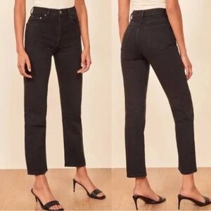 Reformation Cynthia High Rise Straight Jeans (Seattle ) Size 26